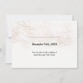 Touche van Blush Minimalistische Save The Date (Achterkant)