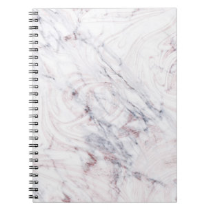 Touche van roze witte grijze marmer swirl chic tre notitieboek