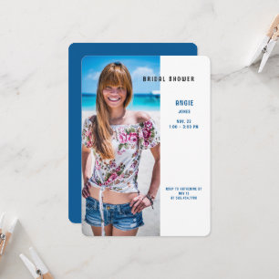 Touches of Summer Photo Blue Vrijgezellenfeest Kaart