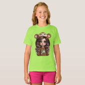 Touching Monkey beroemd gemaakt door Natasha Us T-shirt (Voorkant volledig)