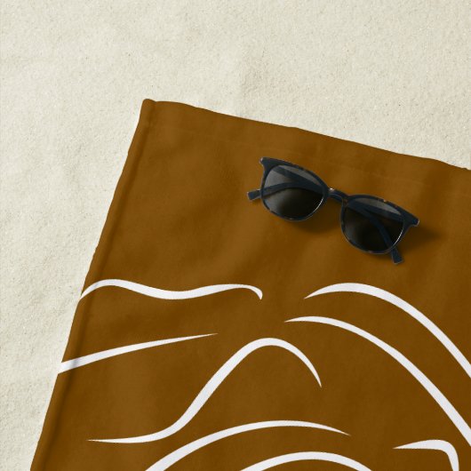 Touching White Line Art gestileerde Vrouw Bea Strandlaken (In situ)