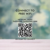 Touchless Menu QR Code Verbind WiFi Acryl Bord (Neutraal)
