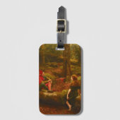 Touchstone and Audrey (Jester Teasing Lady Lover) Bagagelabel (Voorkant (verticaal))