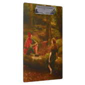 Touchstone and Audrey (Jester Teasing Lady Lover) Klembord (Rechts)