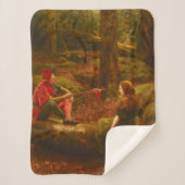 Touchstone and Audrey (Jester Teasing Lady Lover) Sherpa Deken (Voorkant)