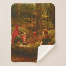 Touchstone and Audrey (Jester Teasing Lady Lover) Sherpa Deken