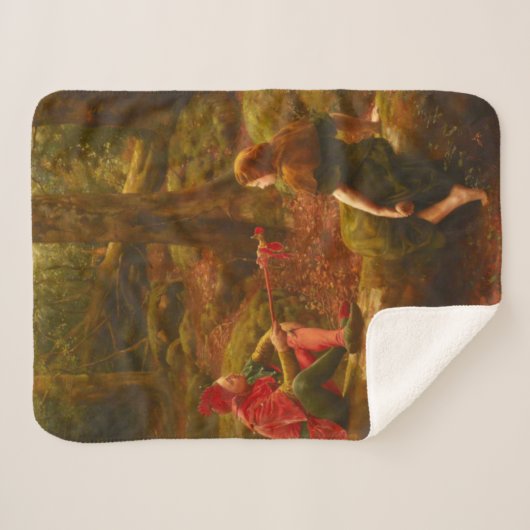 Touchstone and Audrey (Jester Teasing Lady Lover) Sherpa Deken (Voorkant (horizontaal))