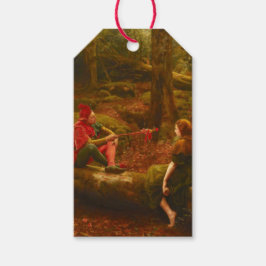 Touchstone en Audrey (door John Collier) Cadeaulabel