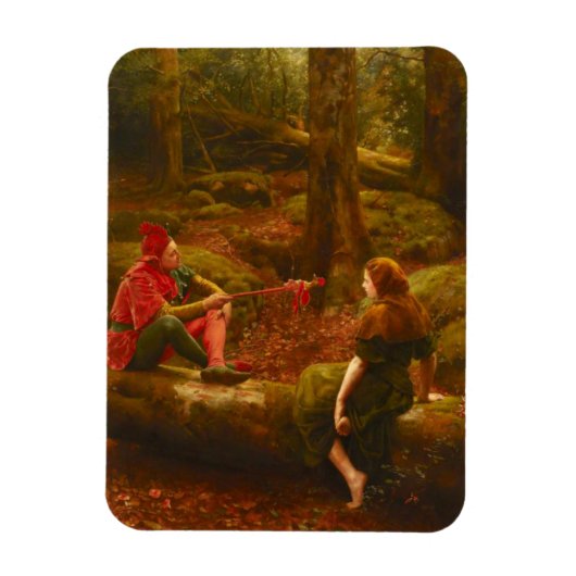Touchstone en Audrey (door John Collier) Magneet (Verticaal)