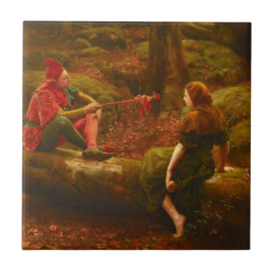 Touchstone en Audrey (door John Collier) Tegeltje