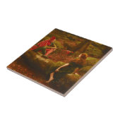 Touchstone en Audrey (door John Collier) Tegeltje (Zijkant)