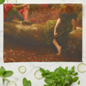 Touchstone en Audrey (In het woud van Arden) Theedoek (Gevouwen)