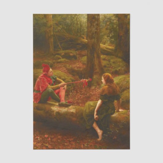 Touchstone en Audrey (In het woud van Arden) Tissuepapier (Voorkant)