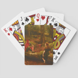 Touchstone en Audrey (Narren die een dame plagen) Pokerkaarten