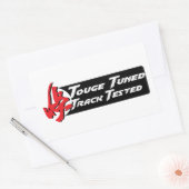 Touge tuned track getest rechthoekige sticker (Envelop)