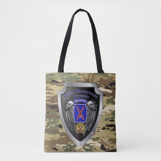 Tough 10th Mountain Division Tote Bag (Voorkant)