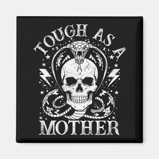 Tough als een moeder Funny moeder Moederschap Retr Magneet (Voorkant)