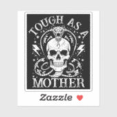 Tough als een moeder Funny moeder Moederschap Retr Sticker (Vel)