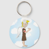 Tough Angel met tattoo sleutelhanger (Voorkant)