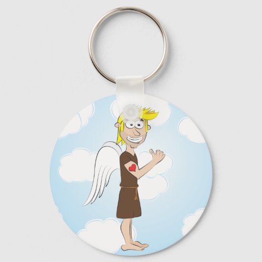 Tough Angel met tattoo sleutelhanger (Voorkant)