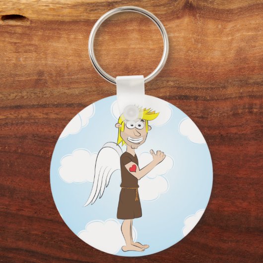 Tough Angel met tattoo sleutelhanger (Voorkant)