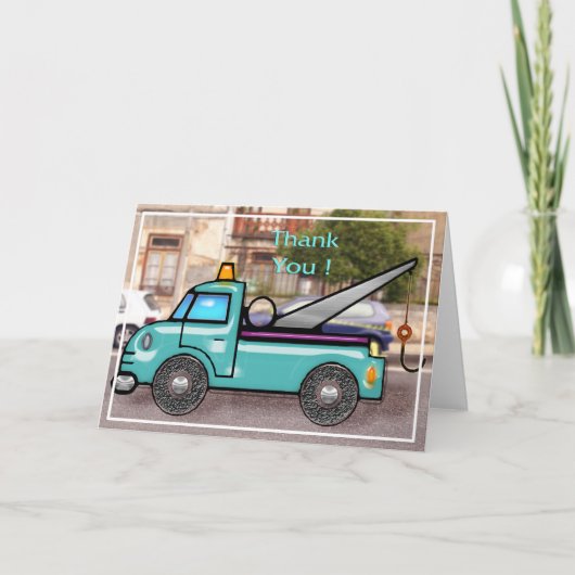 Tough bergingswagen in de straat Bedankt (Voorkant)