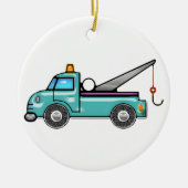 Tough Blue Tow Truck Keramisch Ornament (Voorkant)