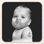 Tough Boorbaby Boy Kartonnen Onderzetters (Voorkant)