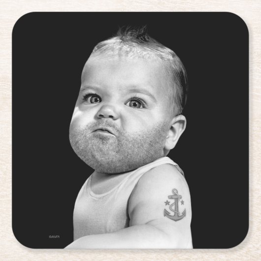 Tough Boorbaby Boy Kartonnen Onderzetters (Voorkant)