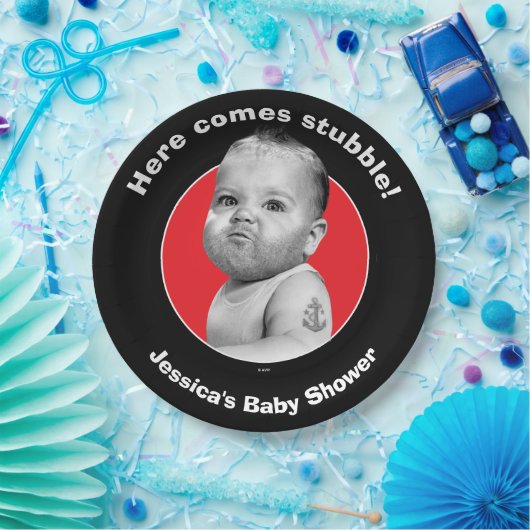 Tough Boorbaby Boy Papieren Bordje (Feest)