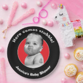 Tough Boorbaby Boy Papieren Bordje (Feest)