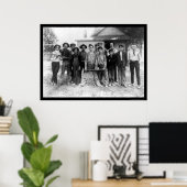 Tough Boy Baseball Team 1908 Poster (Thuiskantoor)