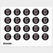 Tough Boys Wear Nk Breast Cancer Awareness Shirts  Ronde Sticker (Vel)