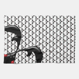 TOUGH BUNNY Cute Boxer Rabbit Theedoek