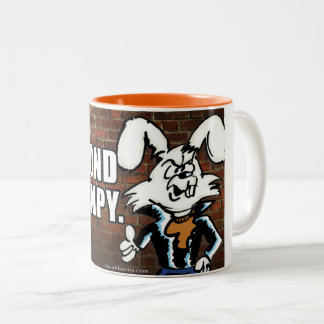 TOUGH BUNNY - GRUMPY coffee mug Tweekleurige Koffiemok