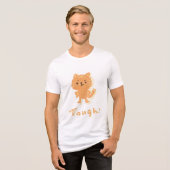 Tough cat Tri-Blend shirt (Voorkant volledig)