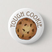 TOUGH COOKIE Chocolate Chip Baker Foodie Dessert Ronde Button 5,7 Cm (Voorkant)