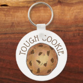 TOUGH COOKIE Chocolate Chip Baker Foodie Dessert Sleutelhanger (Voorkant)