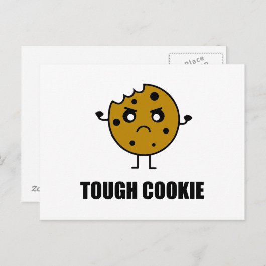 Tough Cookie Funny Briefkaart (Voorkant / Achterkant)