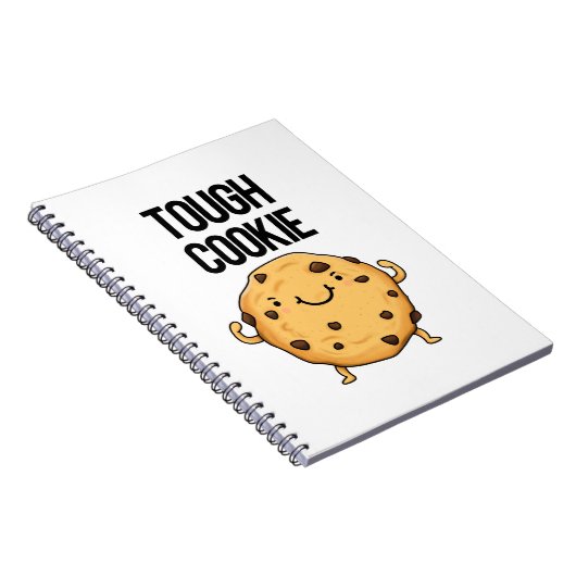 Tough Cookie Funny Cookie Pun Notitieboek (Rechterzijde)
