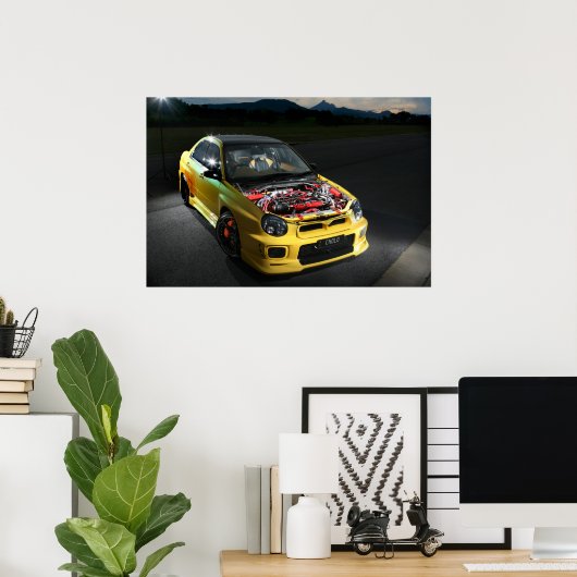 Tough Custom Subie Poster (Thuiskantoor)