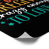 Tough Enough To Be A Caregiver Crazy To Love It Poster (Hoek)