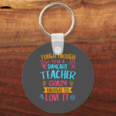 Tough Enough To Be A Daycare Teacher Funny Daycare Sleutelhanger (Voorkant)