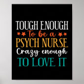 Tough Enough To Be A Psych Nurse  Poster (Voorkant)