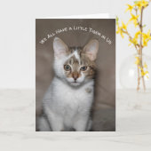 Tough Little Kittie Greeting Card Kaart (Gele Bloem)