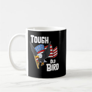 Tough Old Bird Patriotic USA Flag Eagle Graphic  Koffiemok