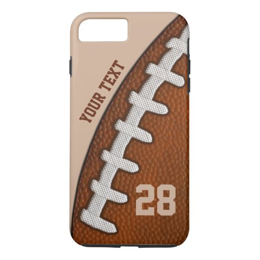 TOUGH PERSONALIZED Football iPhone 7 PLUS Hoesjes (Achterkant)