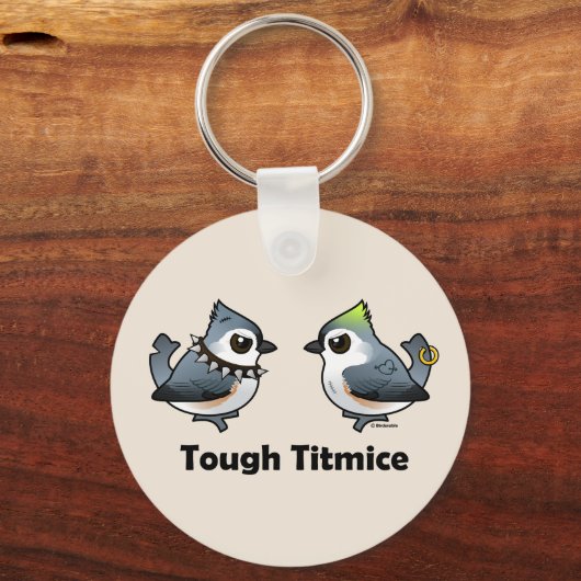 Tough Titmice Sleutelhanger (Achterkant)