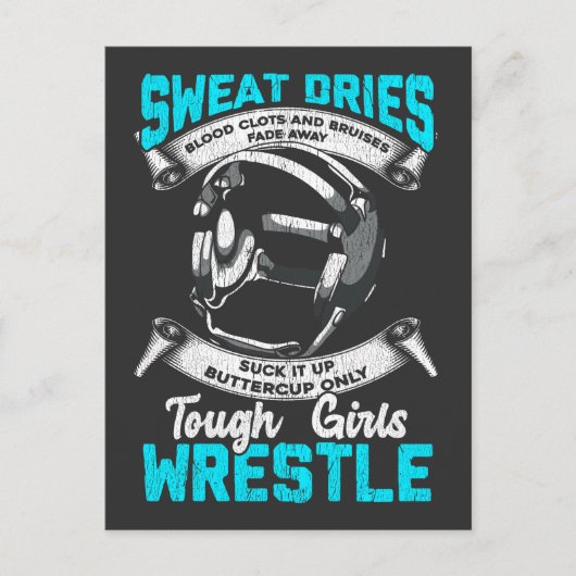 Tough Wruing Girl Gift Bruises Sport Voman Briefkaart (Voorkant)