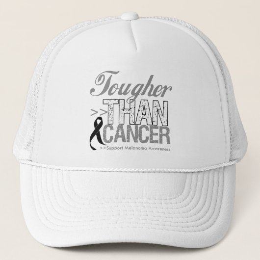 Toughan Than Cancer - Melanoma Trucker Pet (Voorkant)